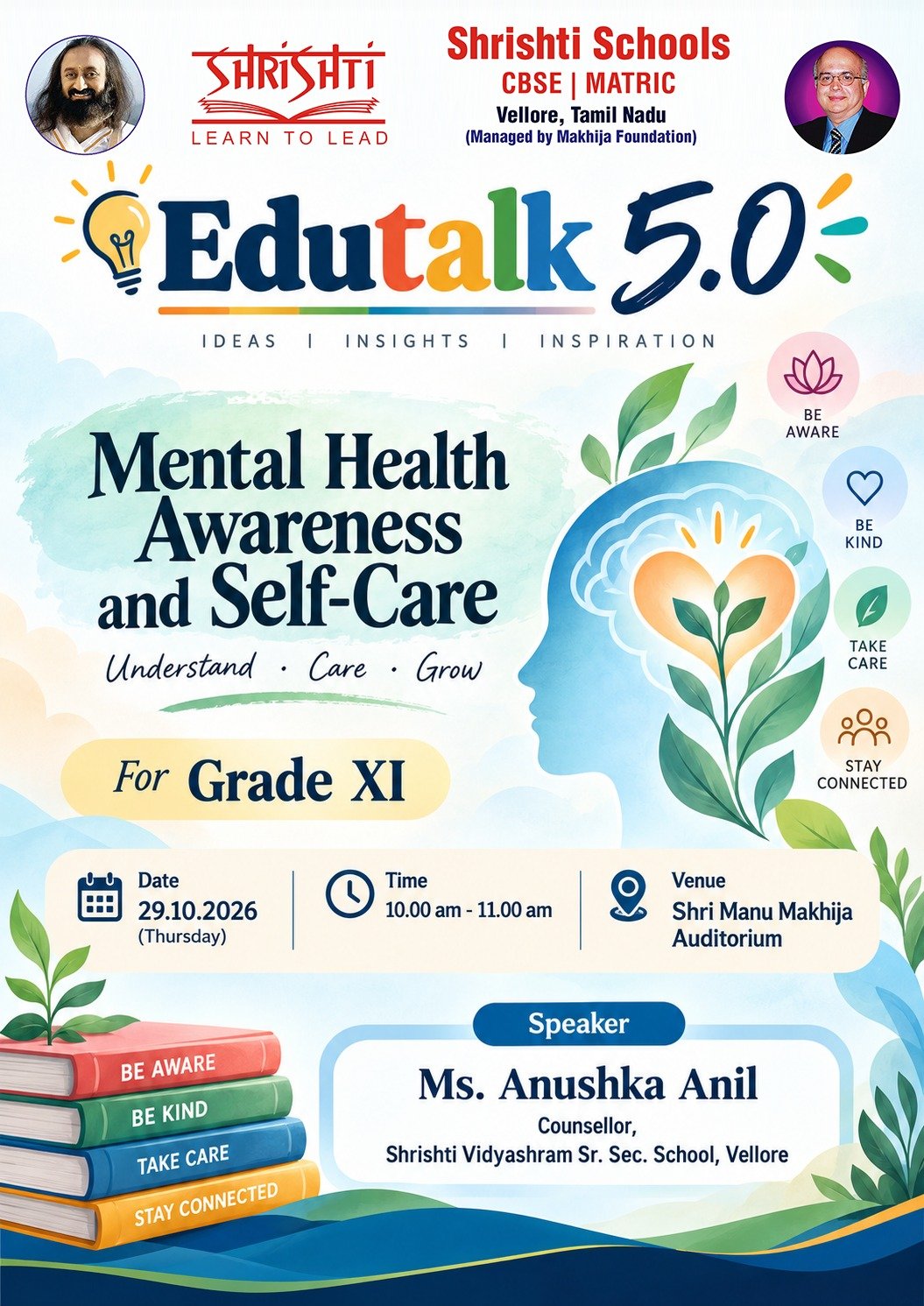 Edutalk 5.0 - Mental Health Awareness And Self-Care For Grade XI
